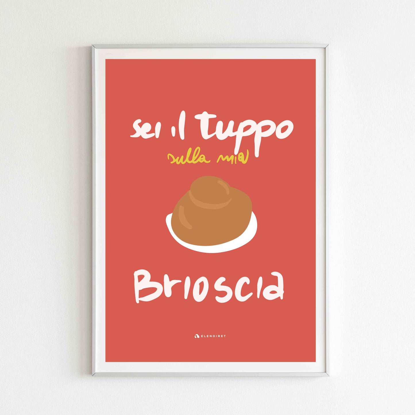 Box regalo edizione limitata ciondolo brioscia + illustrazione incorniciata