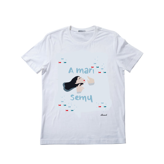 T-shirt a mari semu