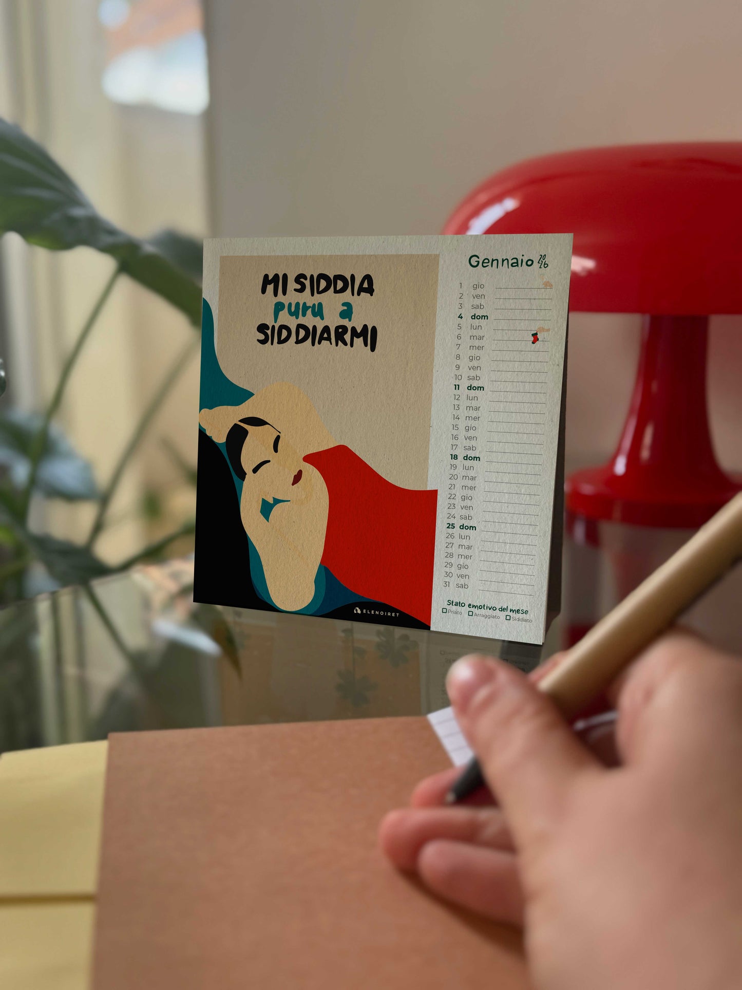 Calendario da scrivania 2026